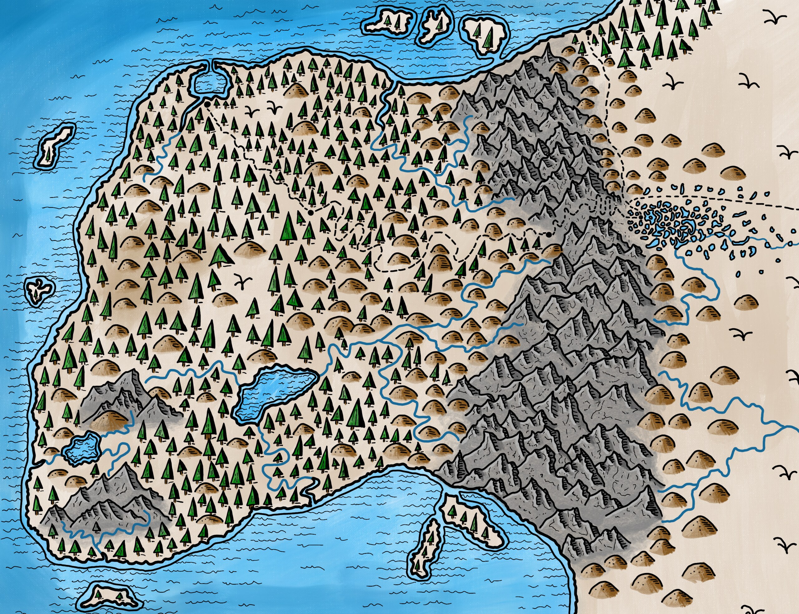 Map of the Far Finger